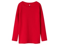 Name It blouse red with openwork pattern